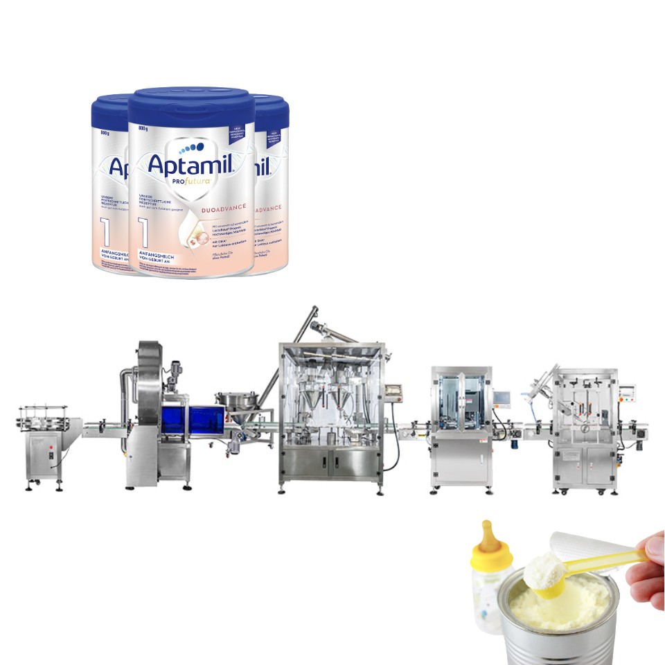 Efficient Full Automatic Milk Powder Food Filling and Packing Machine Production Line