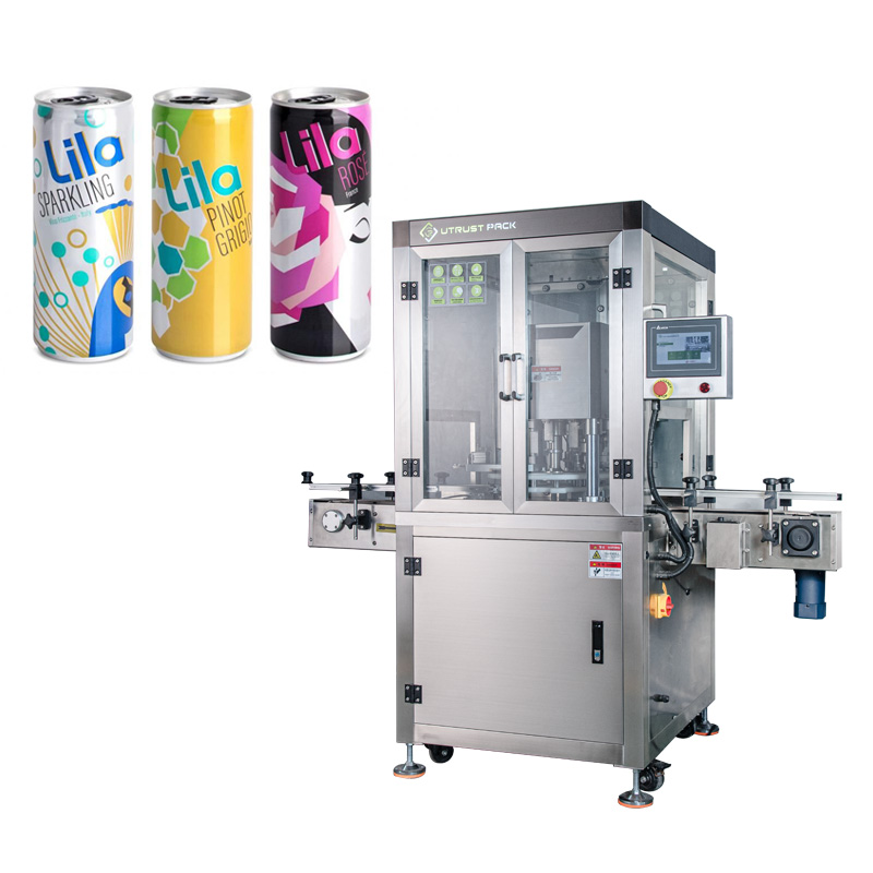plastic aluminum tin can canned fish beef fruit tuna sardines drink automatic can sealing canning machine