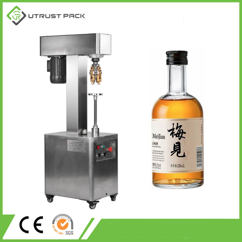 Semi Auto whiskey bottle shrink Capping Machine