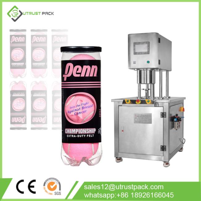 Manual vacuum nitrogen Tennis Ball 1 Can 3 balls Sealing Machine